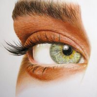 نقاشی چشم رنگی مناسب مطب چشم پزشکی